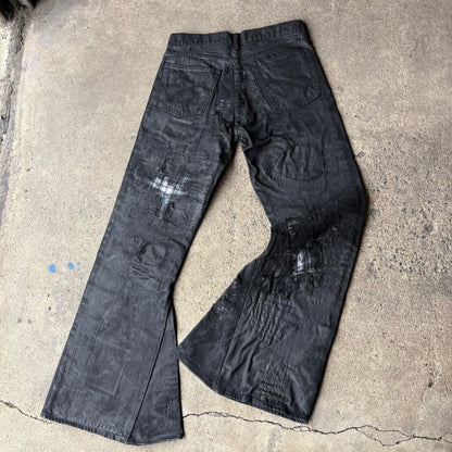 “Molt” coated denim