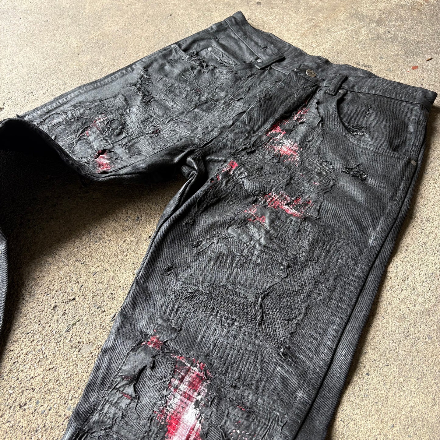 “Molt” Coated denim