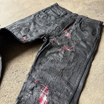 “Molt” Coated denim